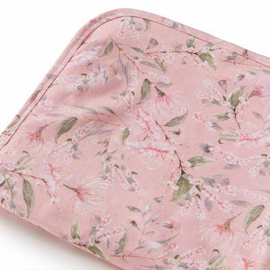 Pink Wattle / Baby Jersey Wrap & Topknot Set