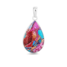 Load image into Gallery viewer, Sophia Sterling Silver Purple Mohave Spiny Oyster Turquoise Pendant