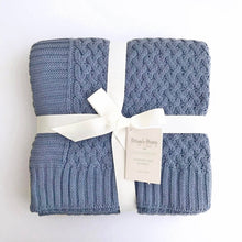 Load image into Gallery viewer, River / Diamond Knit Baby Blanket