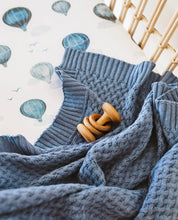 Load image into Gallery viewer, River / Diamond Knit Baby Blanket