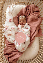 Load image into Gallery viewer, Rosa / Diamond Knit Baby Blanket