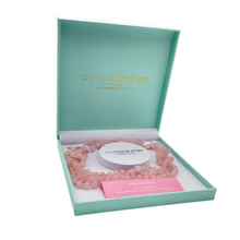 Load image into Gallery viewer, Rose Quartz / Natural Stone Necklace 62" Matte Finish