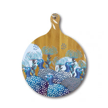 Load image into Gallery viewer, Round Grazing Board / Blue Guineas