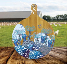 Load image into Gallery viewer, Round Grazing Board / Blue Guineas