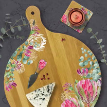 Load image into Gallery viewer, Round Grazing Board / Blush Beauty