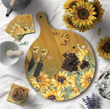 Load image into Gallery viewer, Round Grazing Board / Fields Of Gold