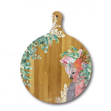 Load image into Gallery viewer, Round Grazing Board / Native Galah