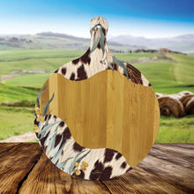 Load image into Gallery viewer, Round Grazing Board / Native Cowhide