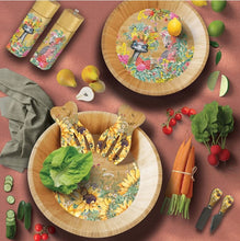 Load image into Gallery viewer, Salad Bowl & Fork Set / Fields Of Gold