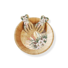 Load image into Gallery viewer, Salad Bowl & Fork Set / Vanilla Dreams