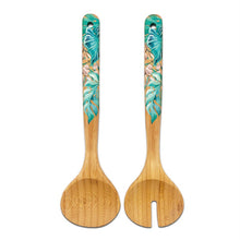 Load image into Gallery viewer, Salad Servers / Turquoise Tranquility