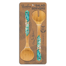 Load image into Gallery viewer, Salad Servers / Turquoise Tranquility