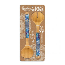 Load image into Gallery viewer, Salad Servers / Blue Guineas