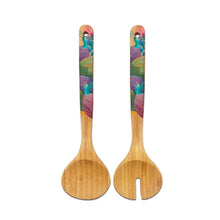 Load image into Gallery viewer, Salad Servers / Colourful Guineas