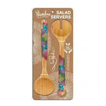 Load image into Gallery viewer, Salad Servers / Colourful Guineas