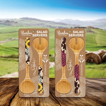 Load image into Gallery viewer, Salad Servers / Sunflower Cowhide