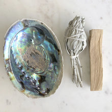 Load image into Gallery viewer, Smudge Pack / Natural Shell, White Sage & Palo Santo