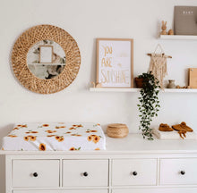 Load image into Gallery viewer, Sunflower / Bassinet Sheet / Change Pad Cover