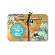 Load image into Gallery viewer, Tea Time Tray &amp; Spoon / Blue Wren

