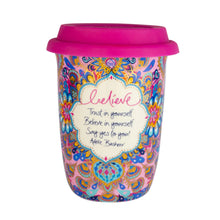 Load image into Gallery viewer, 'Believe' Reusable Coffee Cup