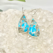 Load image into Gallery viewer, Arianna Sterling Silver Turquoise Drop Earrings