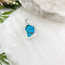 Load image into Gallery viewer, Indie Sterling Silver Turquoise Rough Pendant  245

