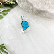 Load image into Gallery viewer, Indie Sterling Silver Turquoise Rough Pendant 245