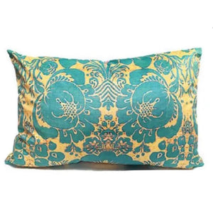 Venezia Turquoise 2 Velvet Cushion / Rectangular