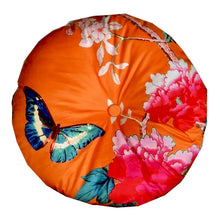 Load image into Gallery viewer, Orange Birds 4 Velvet Cushion / Round
