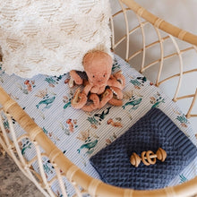 Load image into Gallery viewer, Whale / Bassinet Sheet / Change Pad Cover