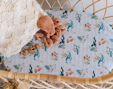Load image into Gallery viewer, Whale / Bassinet Sheet / Change Pad Cover
