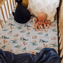 Load image into Gallery viewer, Whale / Fitted Cot Sheet