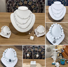Load image into Gallery viewer, White Howlite / 108 Mala Bead Tassel Necklace