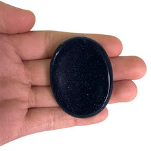 Load image into Gallery viewer, Palm/Worry Stone / Blue Goldstone