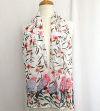 Load image into Gallery viewer, Pink and Grey Galah Scarf