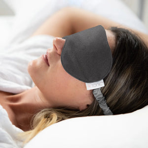 Eye Mask / Luxe Linen Charcoal