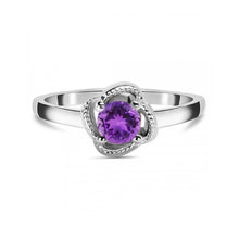 Load image into Gallery viewer, Sage Sterling Silver Faceted Amethyst Ring
