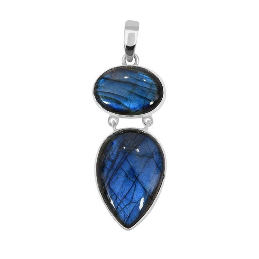 Ophelia Sterling Silver Labradorite Pendant