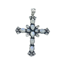 Load image into Gallery viewer, Gabrielle Moonstone Cross Pendant
