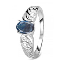 Load image into Gallery viewer, Nina Sterling Silver Labradorite Ring
