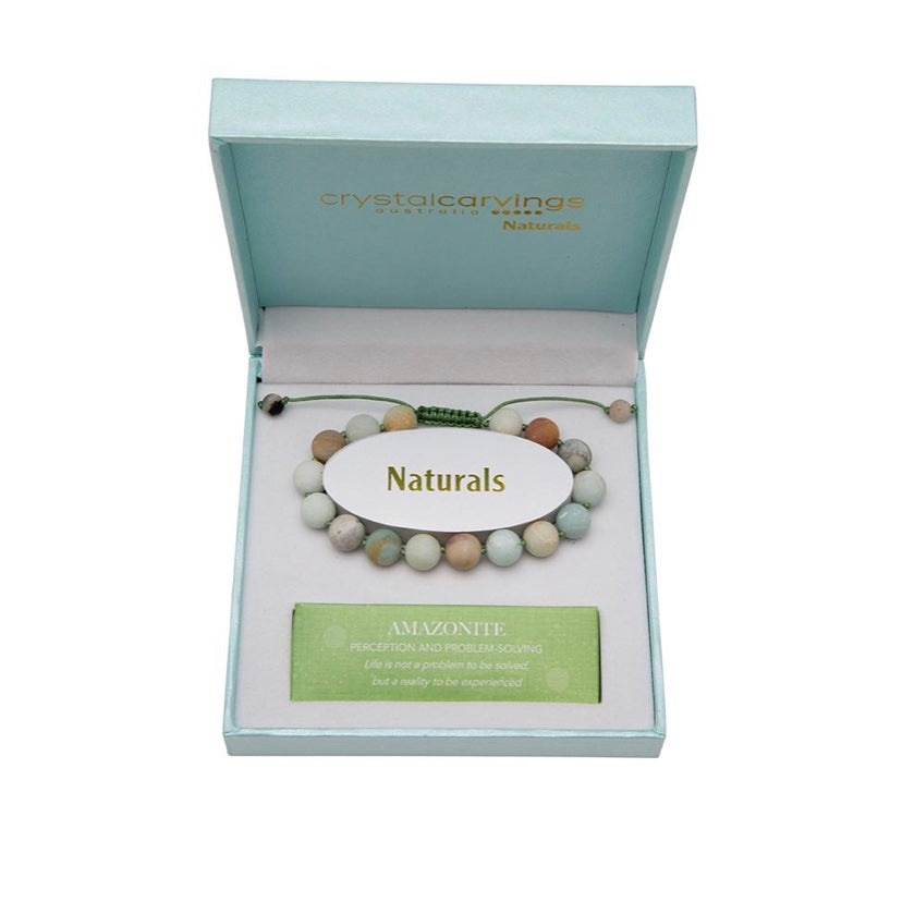 Amazonite / Natural Stone Bracelet Adjustable