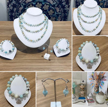 Load image into Gallery viewer, Amazonite / Natural Stone Necklace 62&quot; Matte Finish
