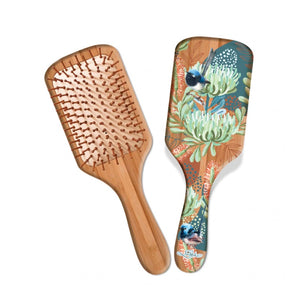 Bamboo Hairbrush / Blue Wren