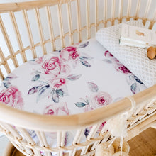 Load image into Gallery viewer, Lilac Skies / Bassinet Sheet / Change Pad Cover
