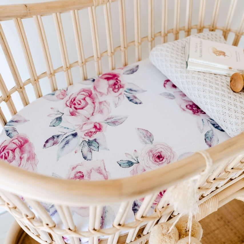 Lilac Skies / Bassinet Sheet / Change Pad Cover