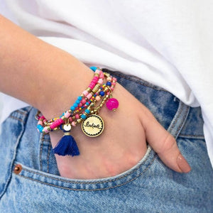 'Believe' Charm Bracelet Stack