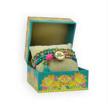 Load image into Gallery viewer, &#39;Hello Gorgeous&#39; Charm Bracelet Stack
