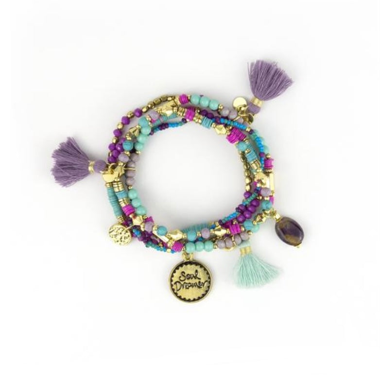 'Soul Dreamer' Charm Bracelet Stack