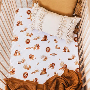 Lion / Fitted Cot Sheet