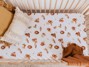 Lion / Fitted Cot Sheet